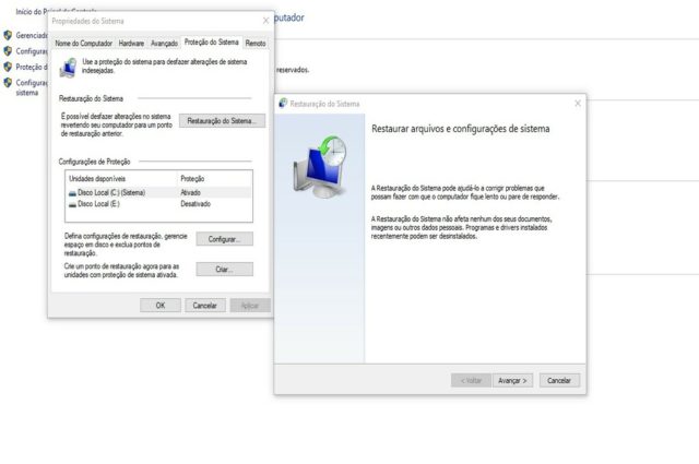 Como usar a Restauração do Sistema no Windows 10? Restauração do Sistema