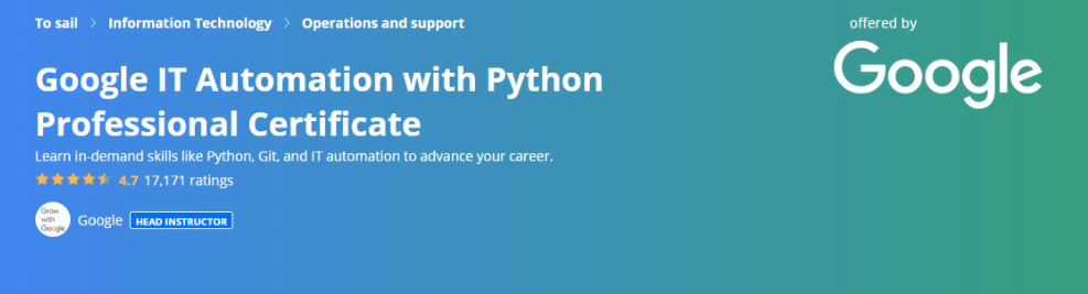 Google IT Automation with Python