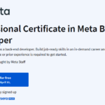 Professional Certificate in Meta Back-End Developer