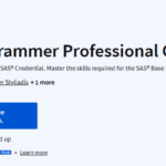 SAS Programmer Professional Certificate